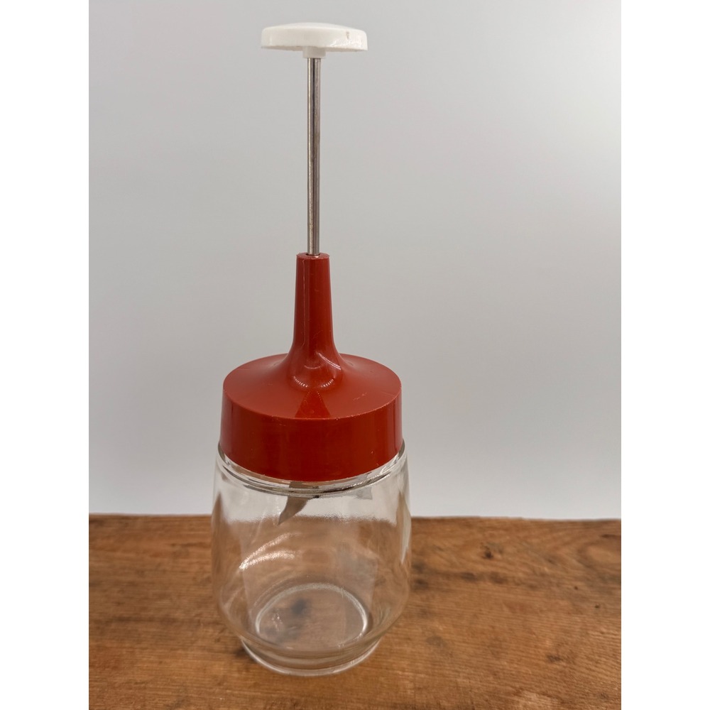VTG Gemco Glass Nut Vegetable Chopper Top Terracotta Stainless Steel‎ Blades